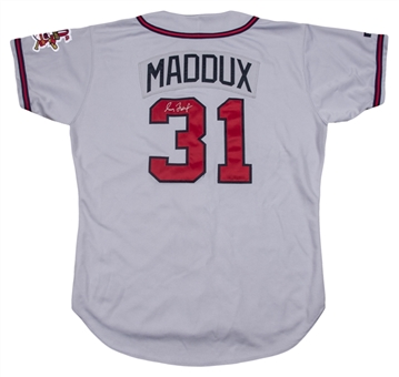 1995 Greg Maddux Game Used & Signed Atlanta Braves Road Jersey- World Series and Cy Young Season (Beckett) 